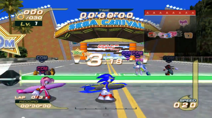 A fase Sega Carnival possui o nome grafado errado no prprio jogo em qualquer das verses. Ela aparece como Sega Canival.